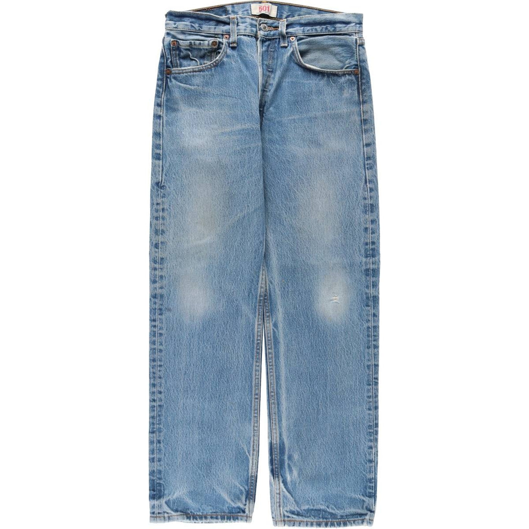 Levi's 501 Straight Denim Pants, Men's W30 (approx.), Vintage cotton blue type Vintage Second Hand