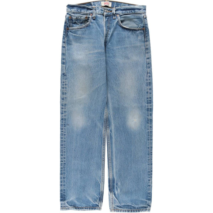 Levi's 501 Straight Denim Pants, Men's W30 (approx.), Vintage cotton blue type Vintage Second Hand