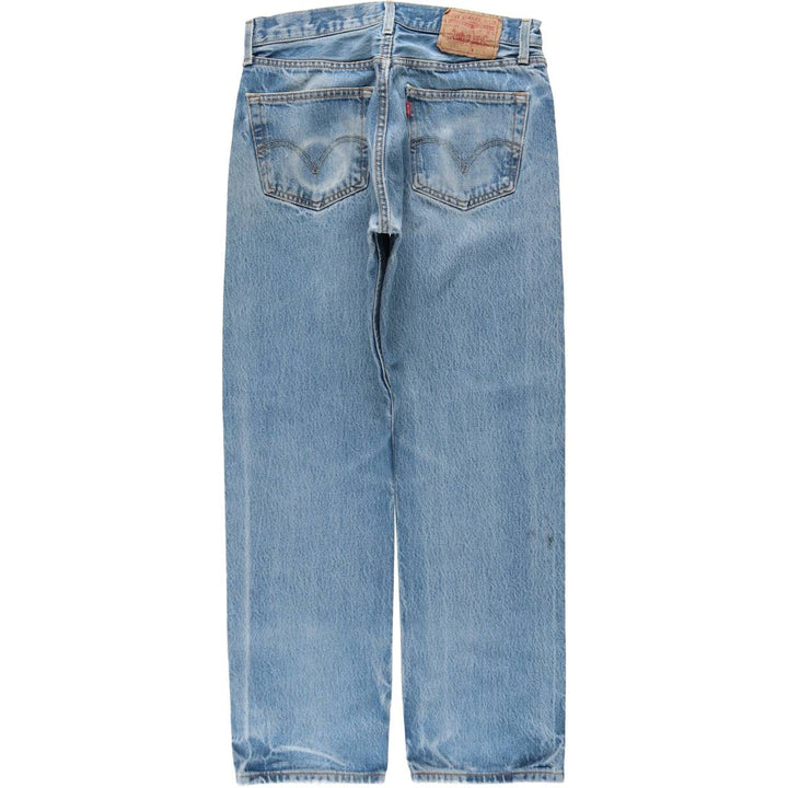 Levi's 501 Straight Denim Pants, Men's W30 (approx.), Vintage cotton blue type Vintage Second Hand