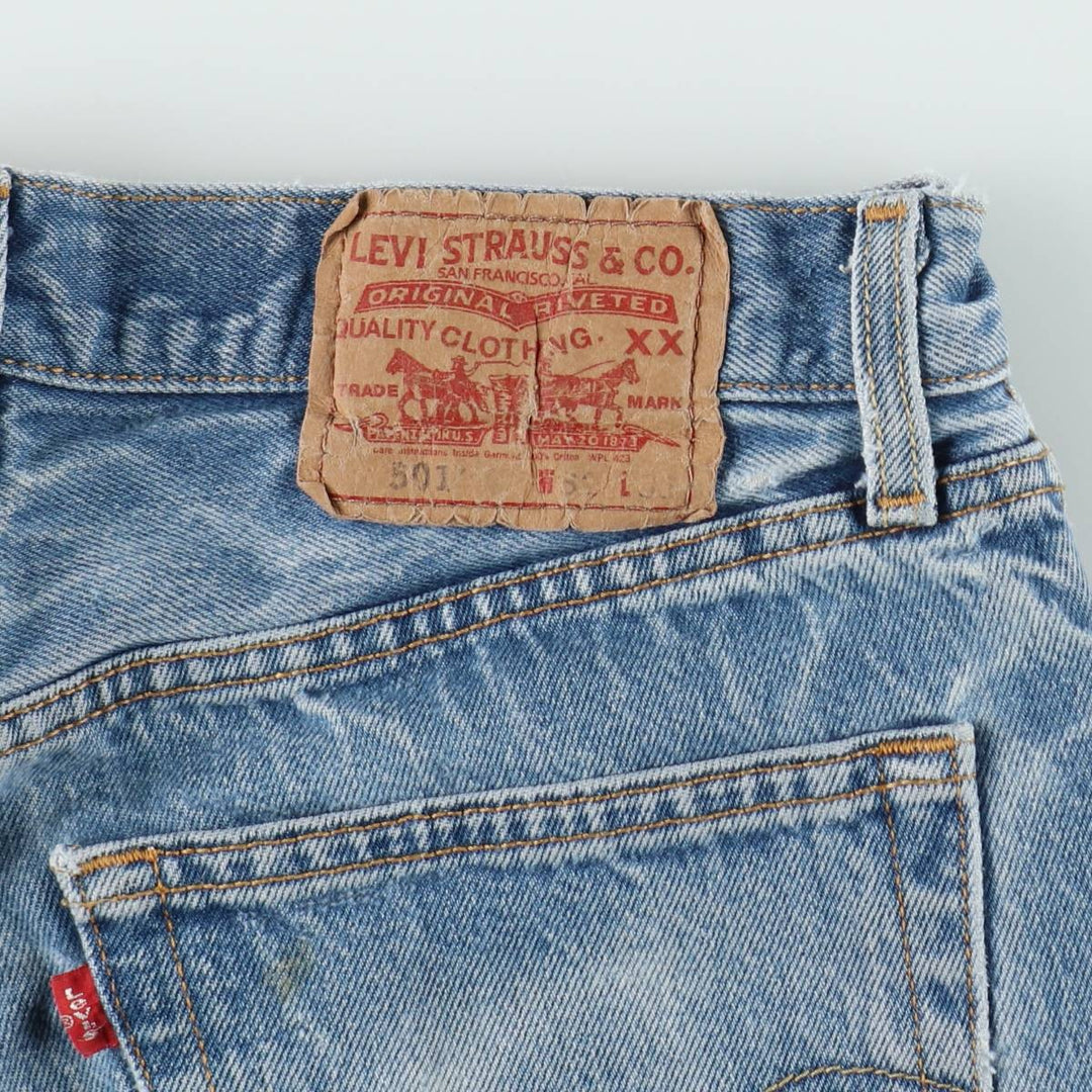 Levi's 501 Straight Denim Pants, Men's W30 (approx.), Vintage cotton blue type Vintage Second Hand