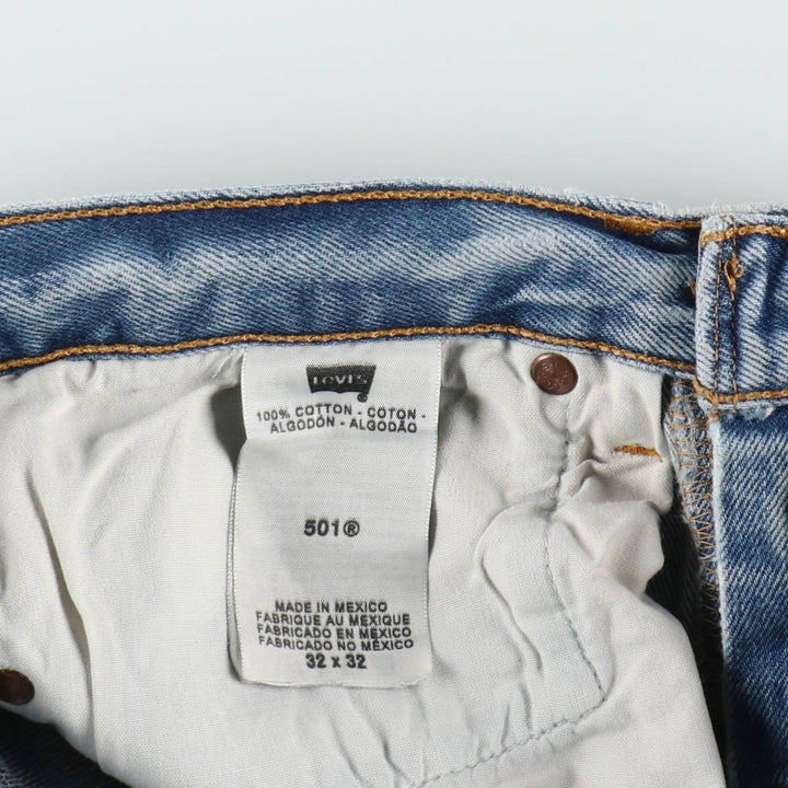 Levi's 501 Straight Denim Pants, Men's W30 (approx.), Vintage cotton blue type Vintage Second Hand
