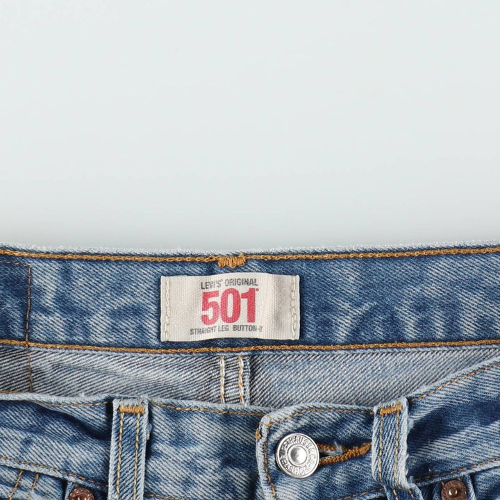 Levi's 501 Straight Denim Pants, Men's W30 (approx.), Vintage cotton blue type Vintage Second Hand