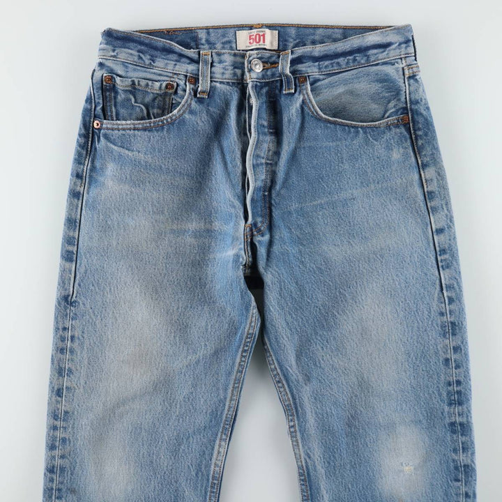 Levi's 501 Straight Denim Pants, Men's W30 (approx.), Vintage cotton blue type Vintage Second Hand