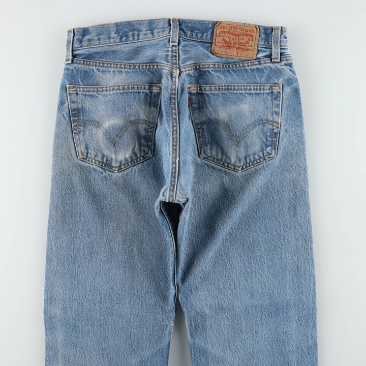 Levi's 501 Straight Denim Pants, Men's W30 (approx.), Vintage cotton blue type Vintage Second Hand