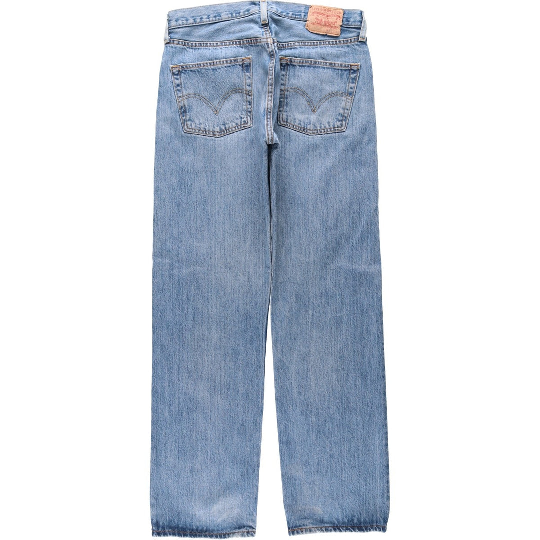 Levi's 501 straight denim pants for men, size W33 cotton blue type Vintage Second Hand