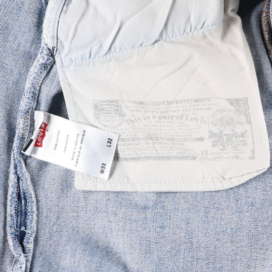 Levi's 501 straight denim pants for men, size W33 cotton blue type Vintage Second Hand