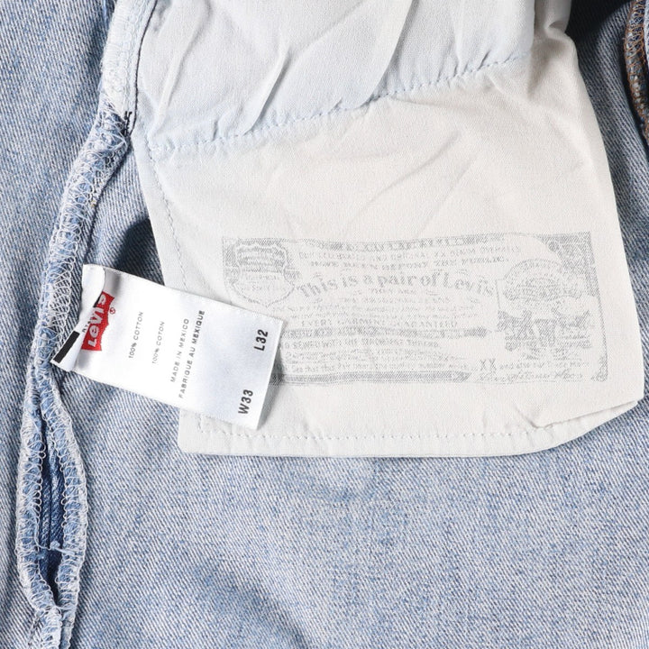 Levi's 501 straight denim pants for men, size W33 cotton blue type Vintage Second Hand