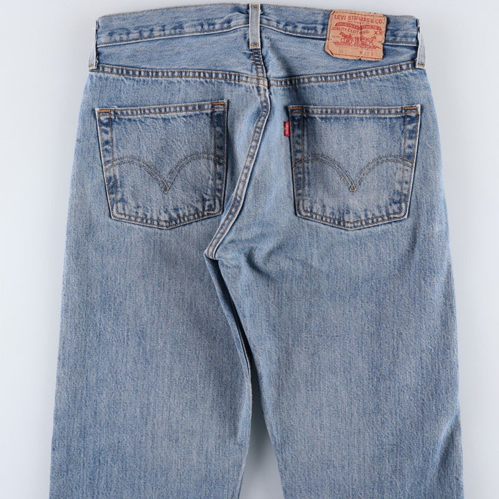 Levi's 501 straight denim pants for men, size W33 cotton blue type Vintage Second Hand