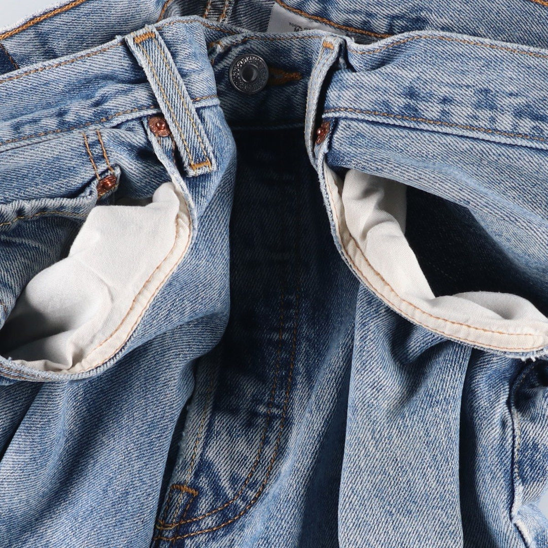 Levi's 501 straight denim pants for men, size W33 cotton blue type Vintage Second Hand