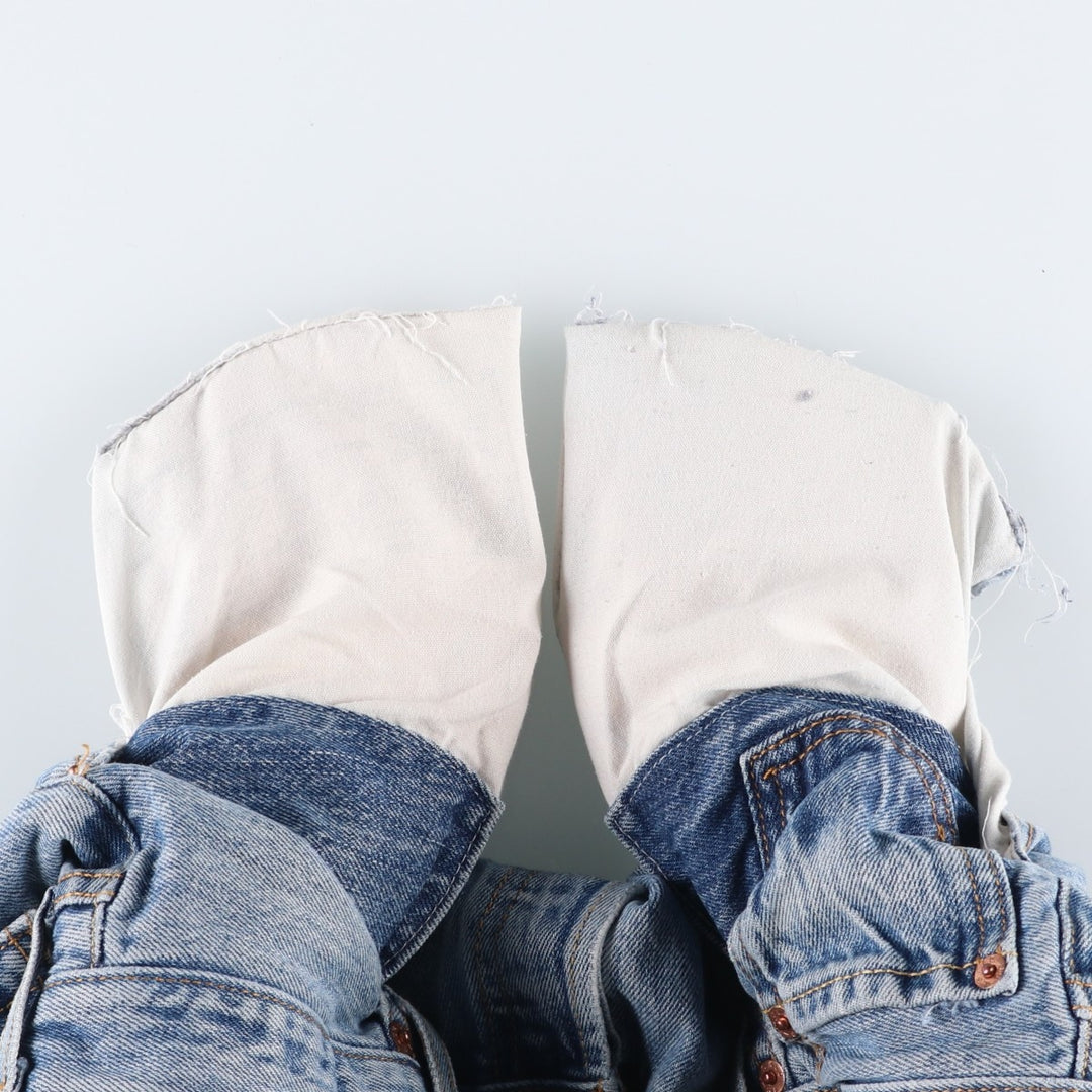 Levi's 501 straight denim pants for men, size W33 cotton blue type Vintage Second Hand