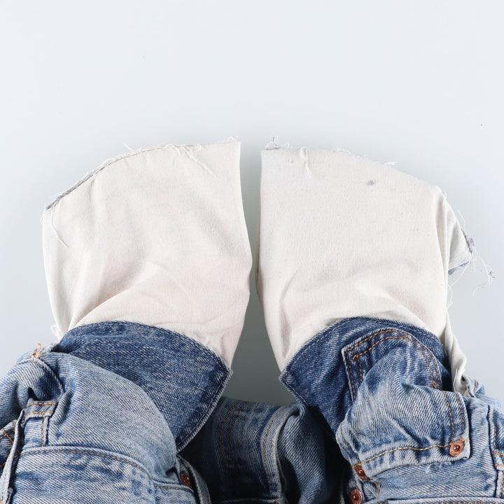 Levi's 501 straight denim pants for men, size W33 cotton blue type Vintage Second Hand