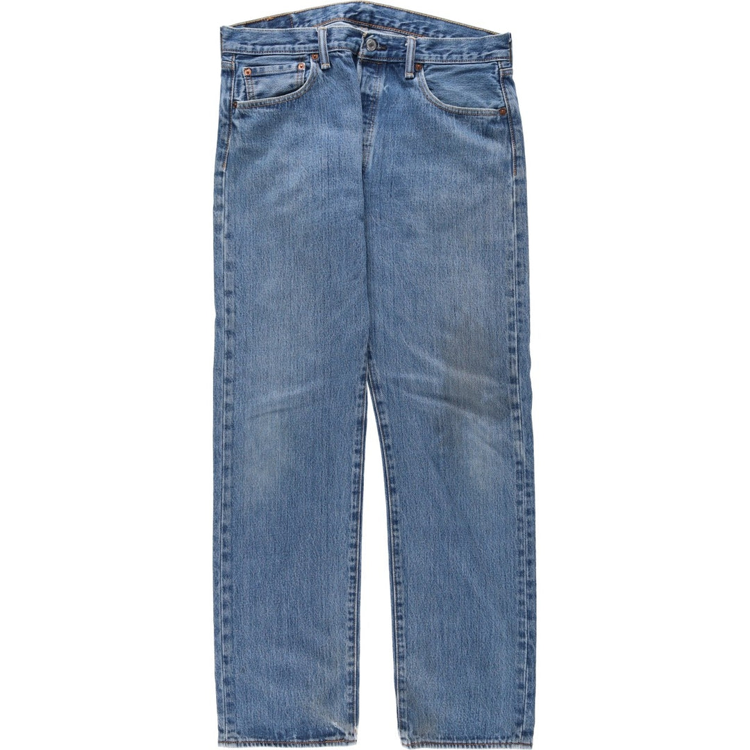 Levi's 501 straight denim pants for men, size W34 cotton blue type Vintage Second Hand