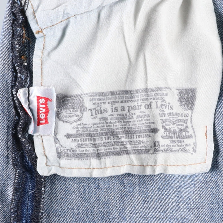 Levi's 501 straight denim pants for men, size W34 cotton blue type Vintage Second Hand