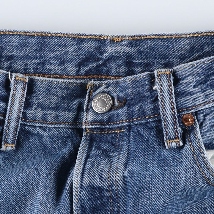 Levi's 501 straight denim pants for men, size W34 cotton blue type Vintage Second Hand