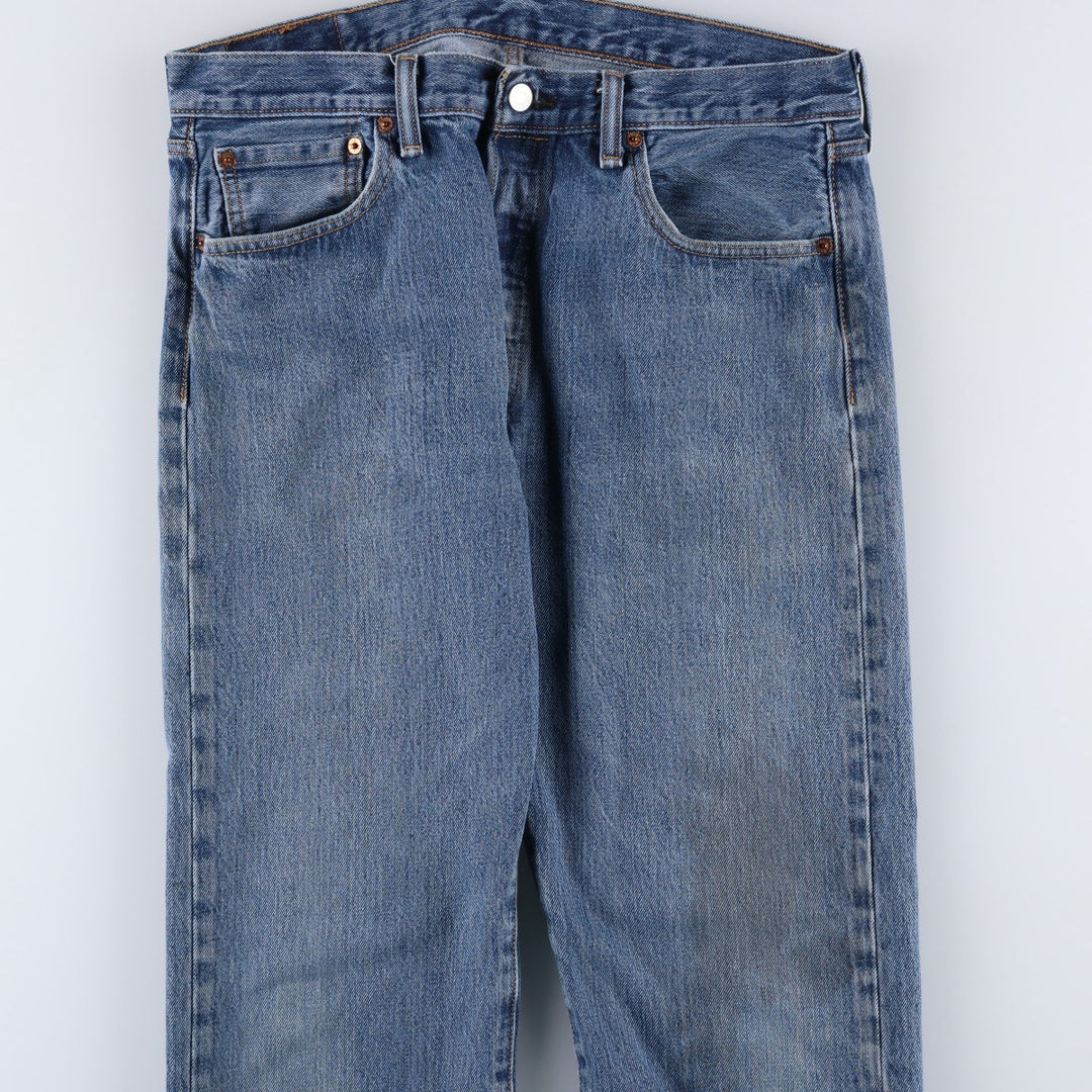 Levi's 501 straight denim pants for men, size W34 cotton blue type Vintage Second Hand