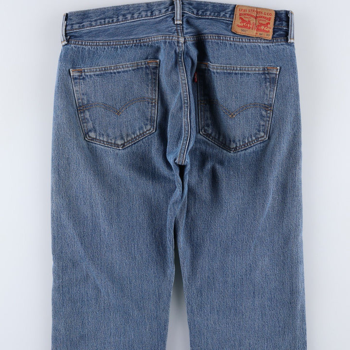 Levi's 501 straight denim pants for men, size W34 cotton blue type Vintage Second Hand