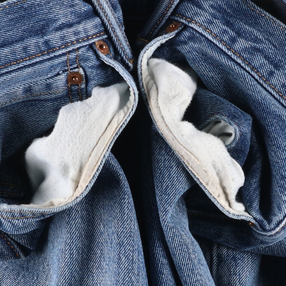 Levi's 501 straight denim pants for men, size W34 cotton blue type Vintage Second Hand