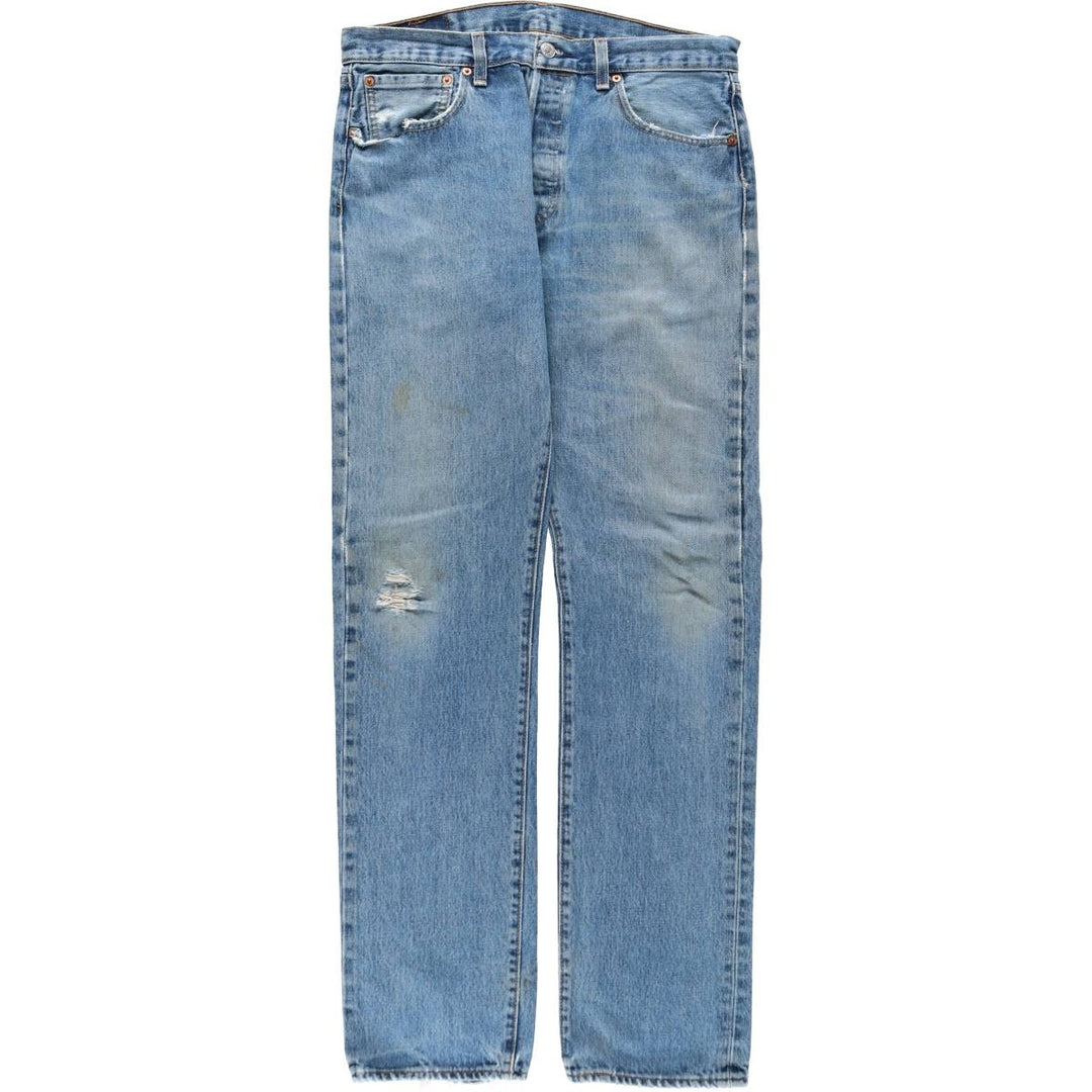 Levi's 501-0193 Straight Denim Pants, Men's, Size W34 cotton blue type Vintage Second Hand