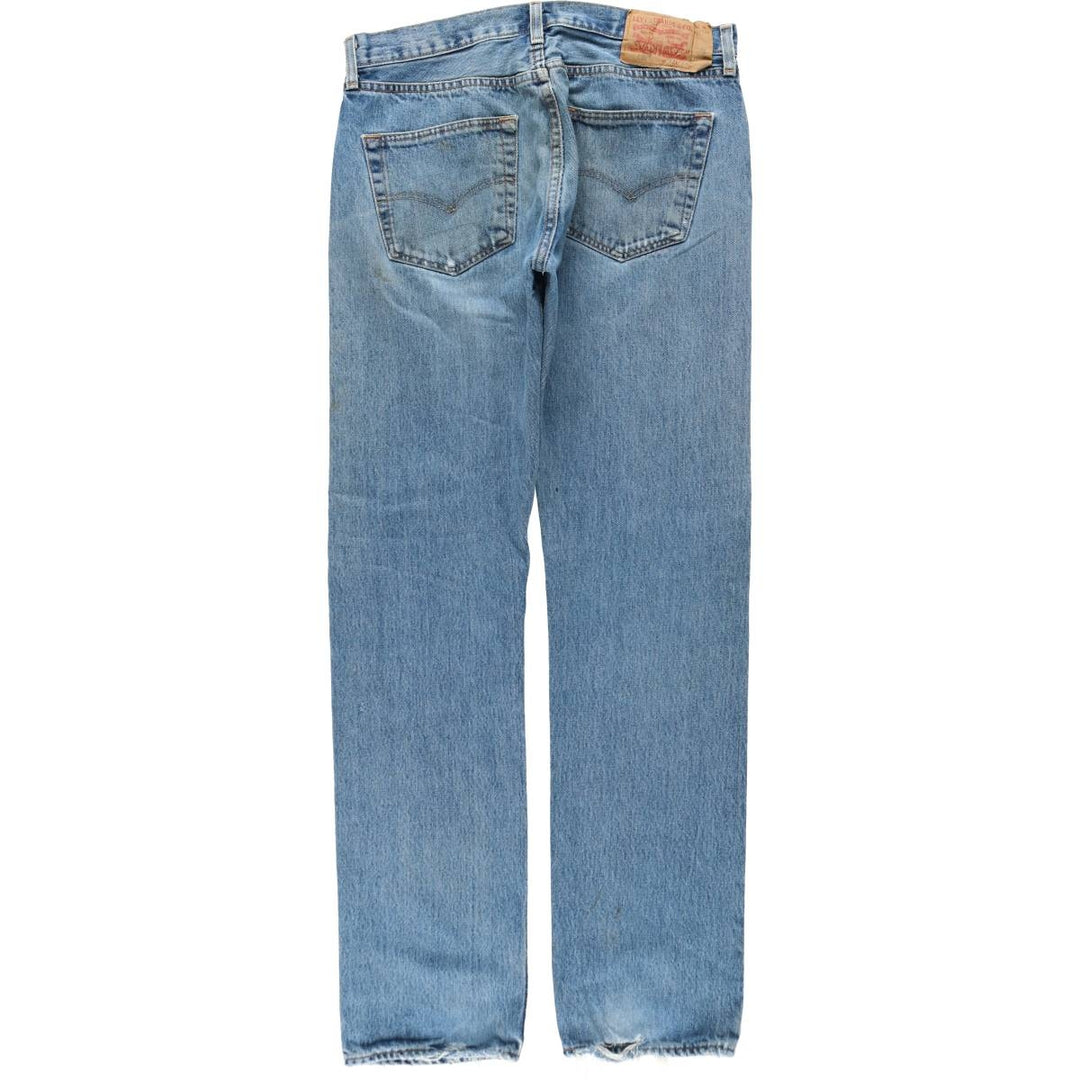 Levi's 501-0193 Straight Denim Pants, Men's, Size W34 cotton blue type Vintage Second Hand