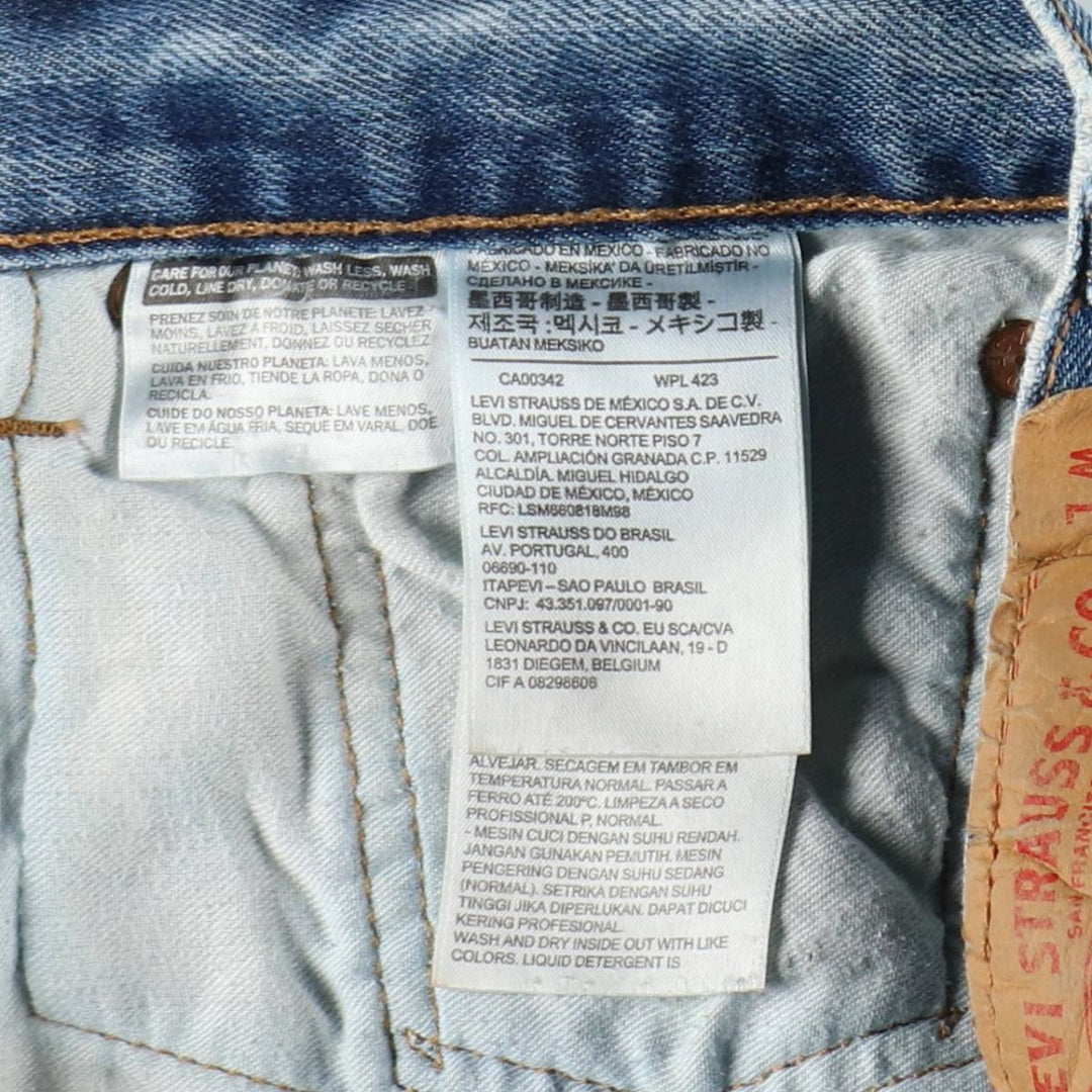 Levi's 501-0193 Straight Denim Pants, Men's, Size W34 cotton blue type Vintage Second Hand