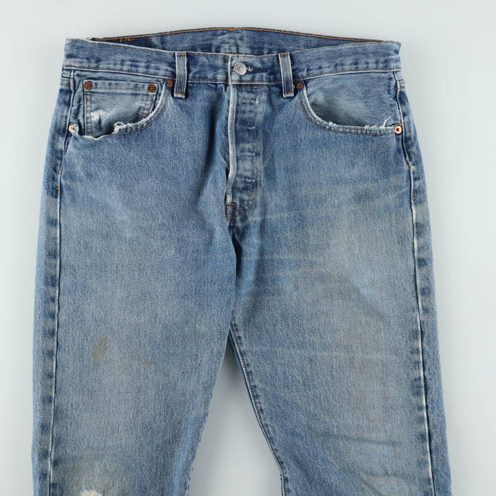 Levi's 501-0193 Straight Denim Pants, Men's, Size W34 cotton blue type Vintage Second Hand