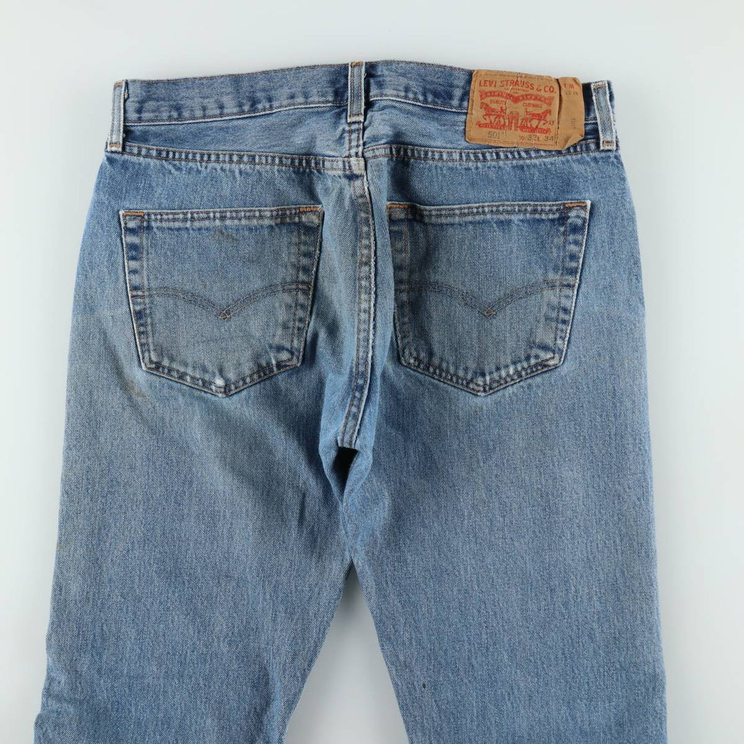 Levi's 501-0193 Straight Denim Pants, Men's, Size W34 cotton blue type Vintage Second Hand