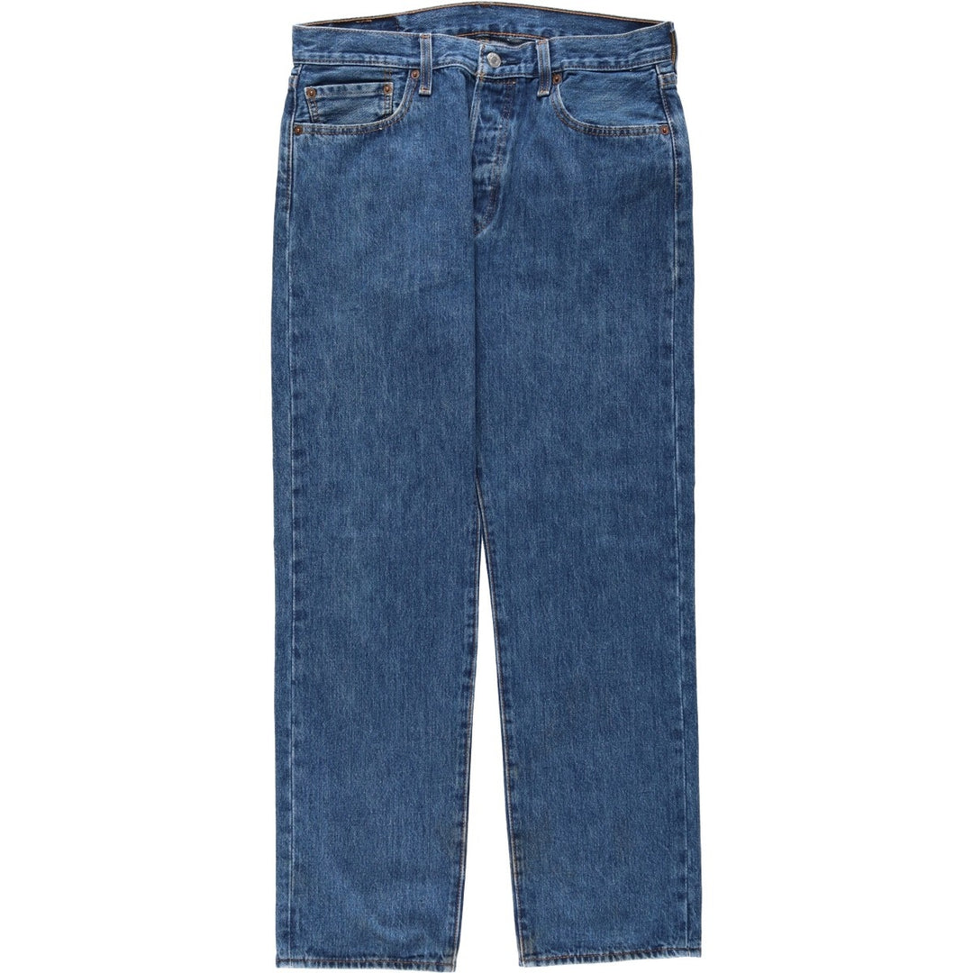 Levi's 501 straight denim pants for men, size W32 cotton navy blue type Vintage Second Hand