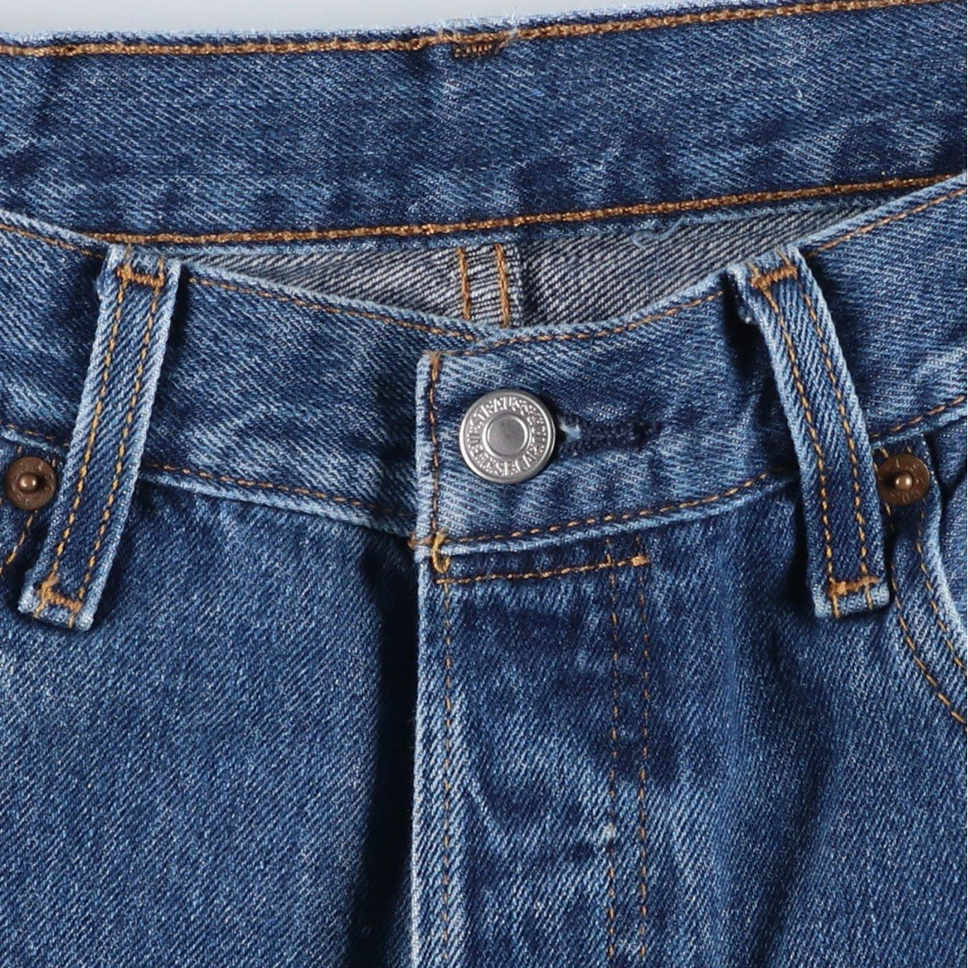 Levi's 501 straight denim pants for men, size W32 cotton navy blue type Vintage Second Hand