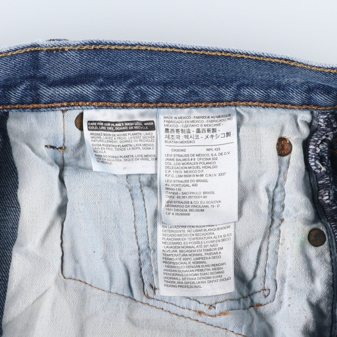 Levi's 501 straight denim pants for men, size W36 cotton blue type Vintage Second Hand