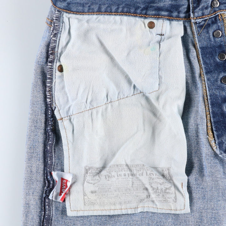 Levi's 501 straight denim pants for men, size W36 cotton blue type Vintage Second Hand