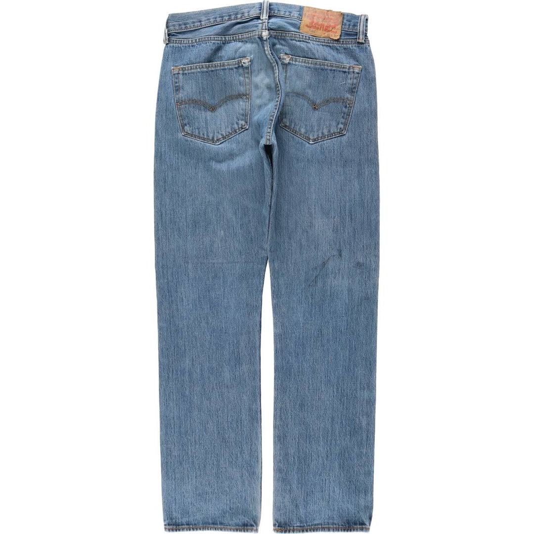 Levi's 501 straight denim pants for men, size W32 cotton blue type Vintage Second Hand
