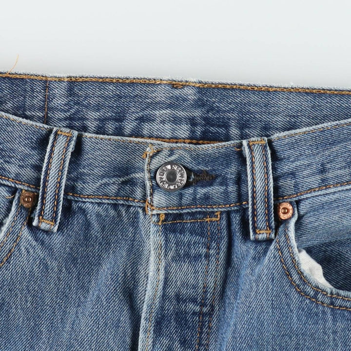 Levi's 501 straight denim pants for men, size W32 cotton blue type Vintage Second Hand
