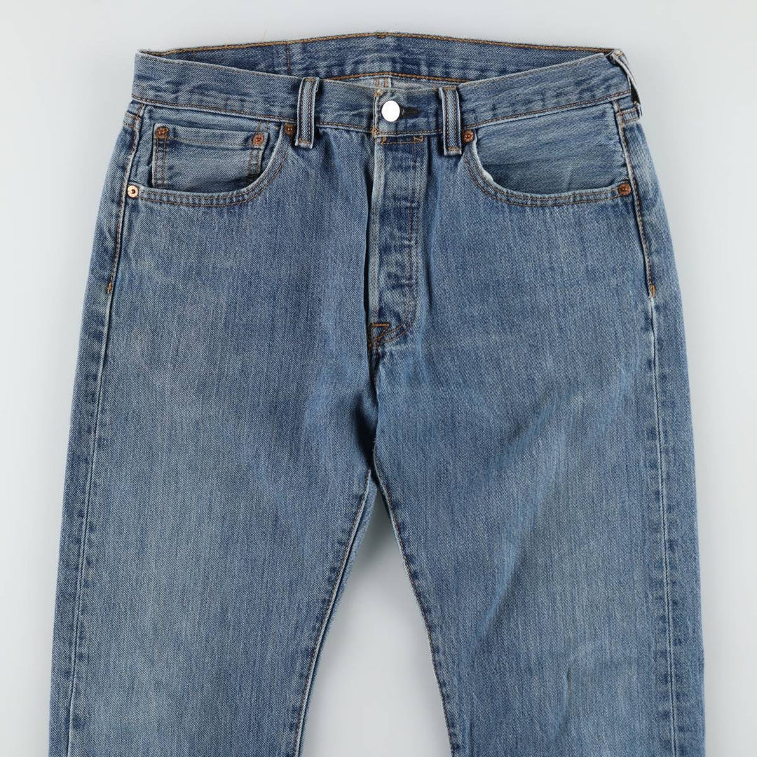 Levi's 501 straight denim pants for men, size W32 cotton blue type Vintage Second Hand