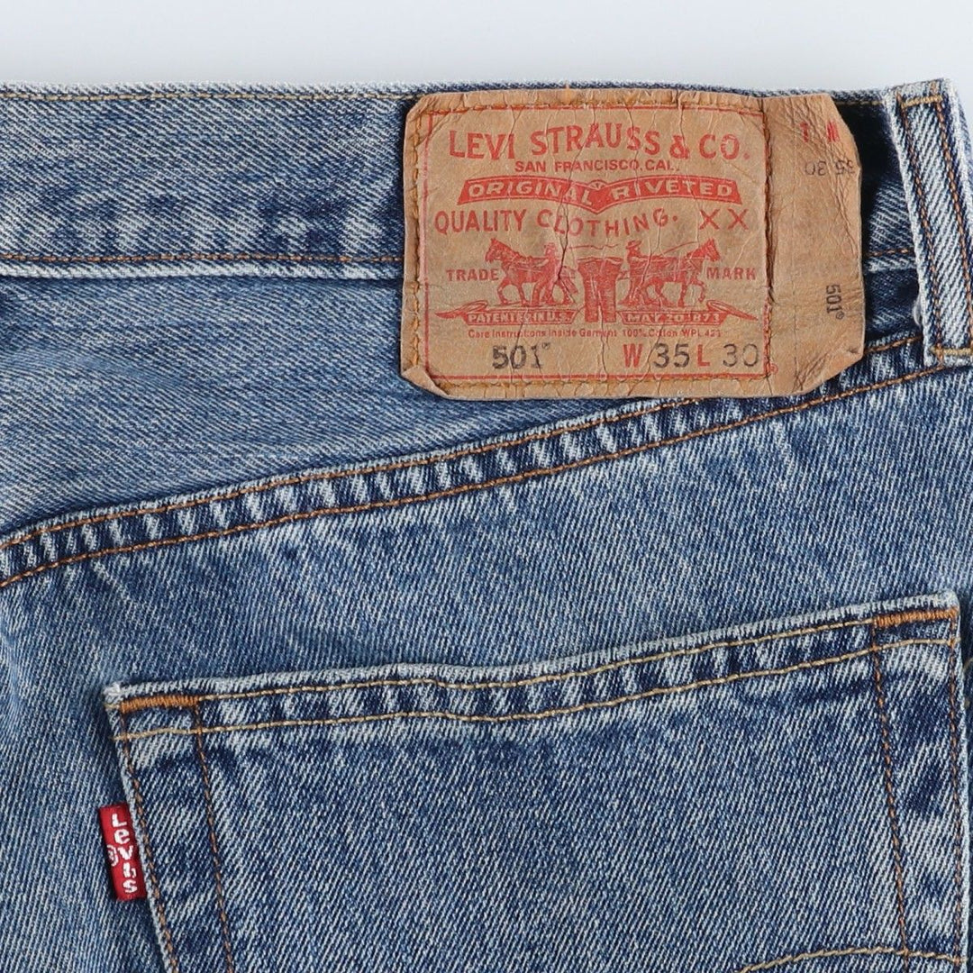 Levi's 501-0193 Men's Straight Denim Pants, Size W35 cotton blue type Vintage Second Hand