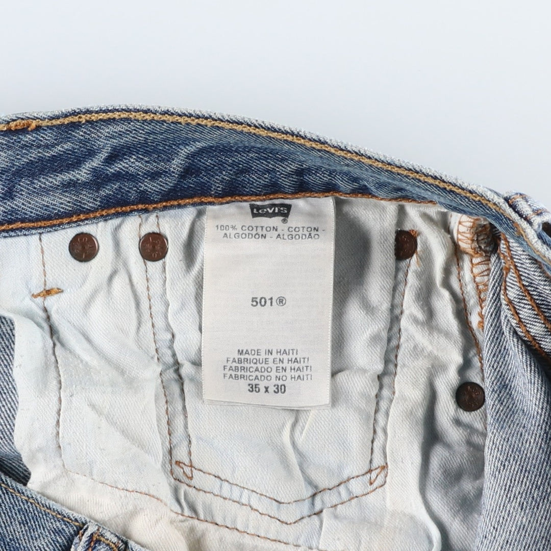 Levi's 501-0193 Men's Straight Denim Pants, Size W35 cotton blue type Vintage Second Hand