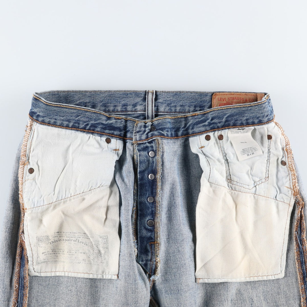 Levi's 501-0193 Men's Straight Denim Pants, Size W35 cotton blue type Vintage Second Hand