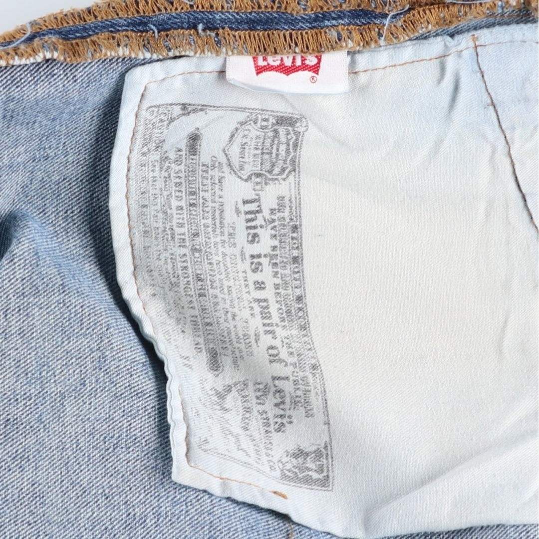 Levi's 501 straight denim pants for men, size W37 cotton blue type Vintage Second Hand