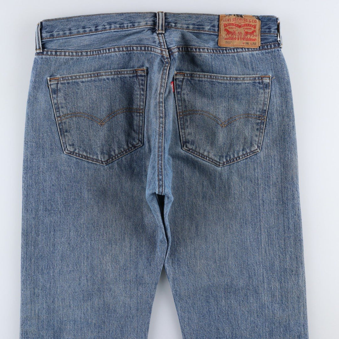 Levi's 501 straight denim pants for men, size W37 cotton blue type Vintage Second Hand