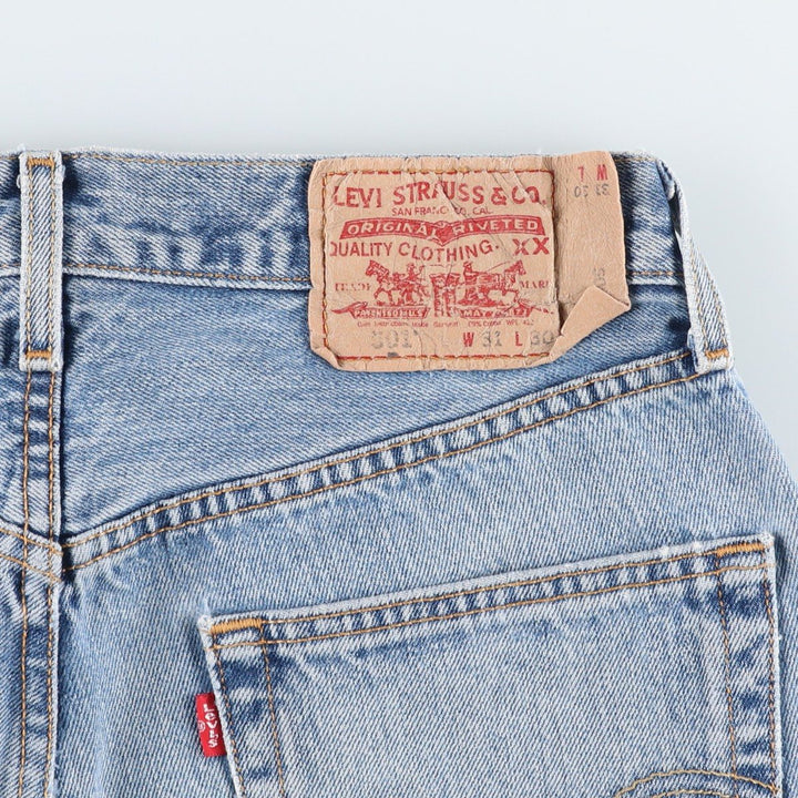 00'S Levi's 501-0193 Straight Denim Pants for Men, W29 cotton Blue type light blue Vintage Second Hand