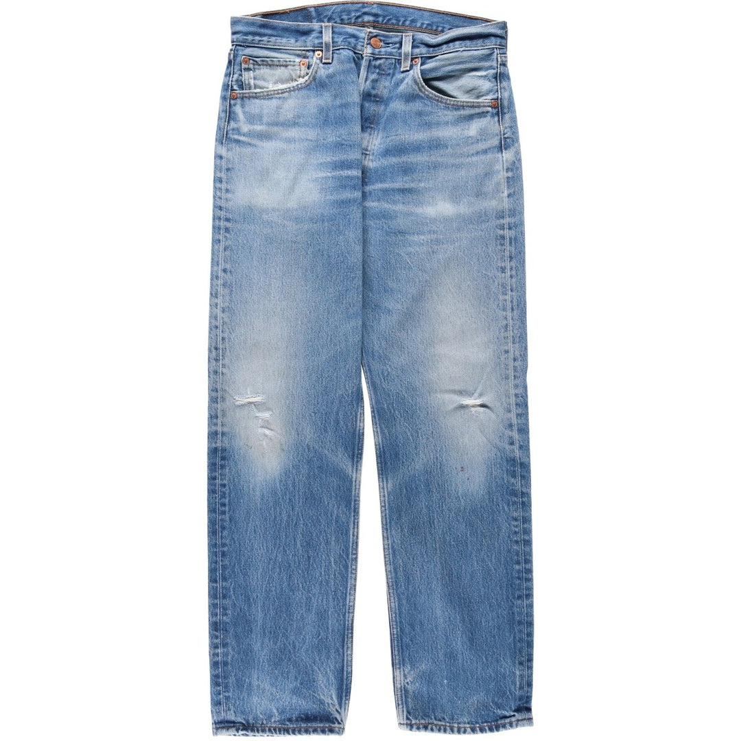 1990'S Levi's 501-0000 Straight Denim Pants, Men's Size W32 (approx.), Vintage cotton blue type Vintage Second Hand
