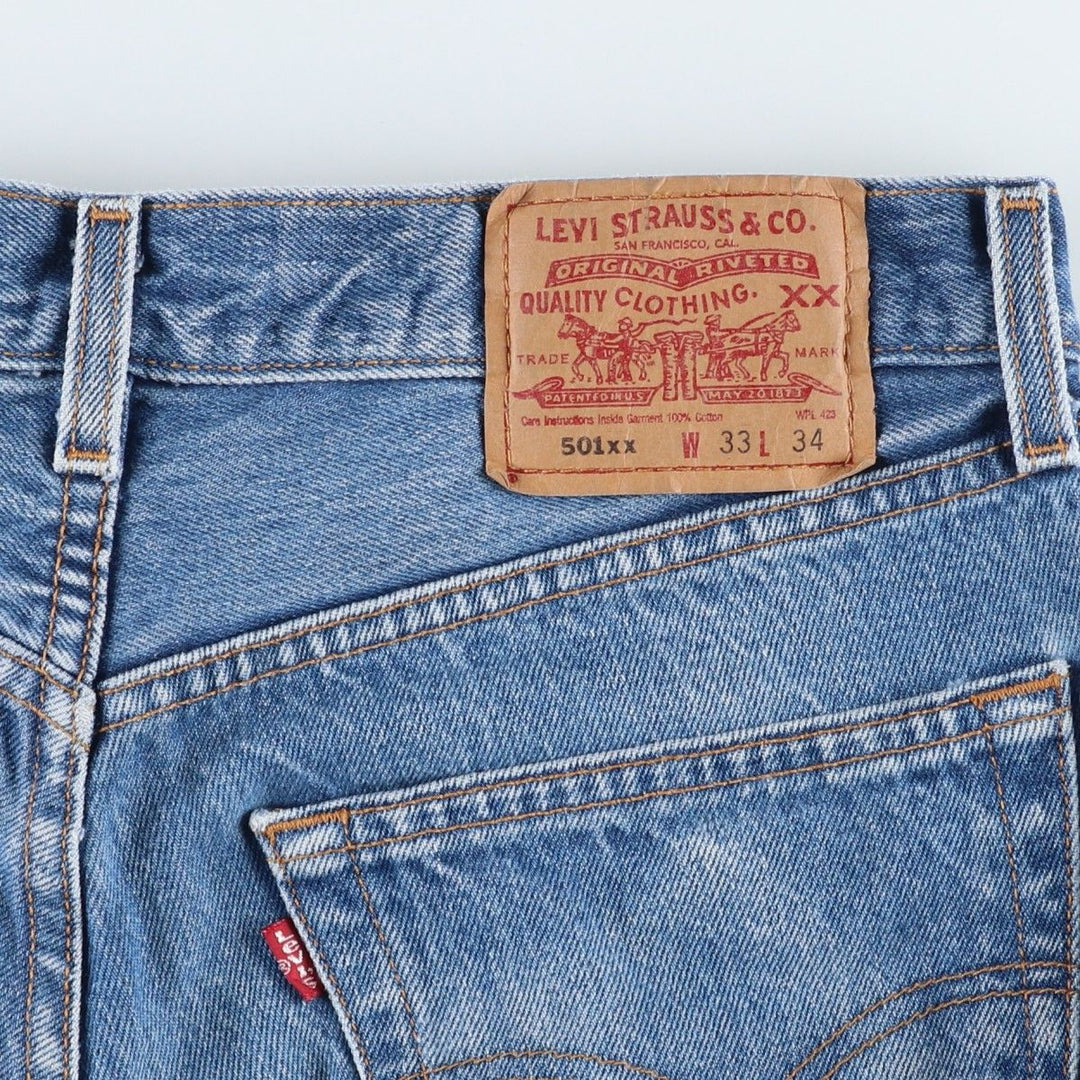 1990'S Levi's 501-0000 Straight Denim Pants, Men's Size W32 (approx.), Vintage cotton blue type Vintage Second Hand