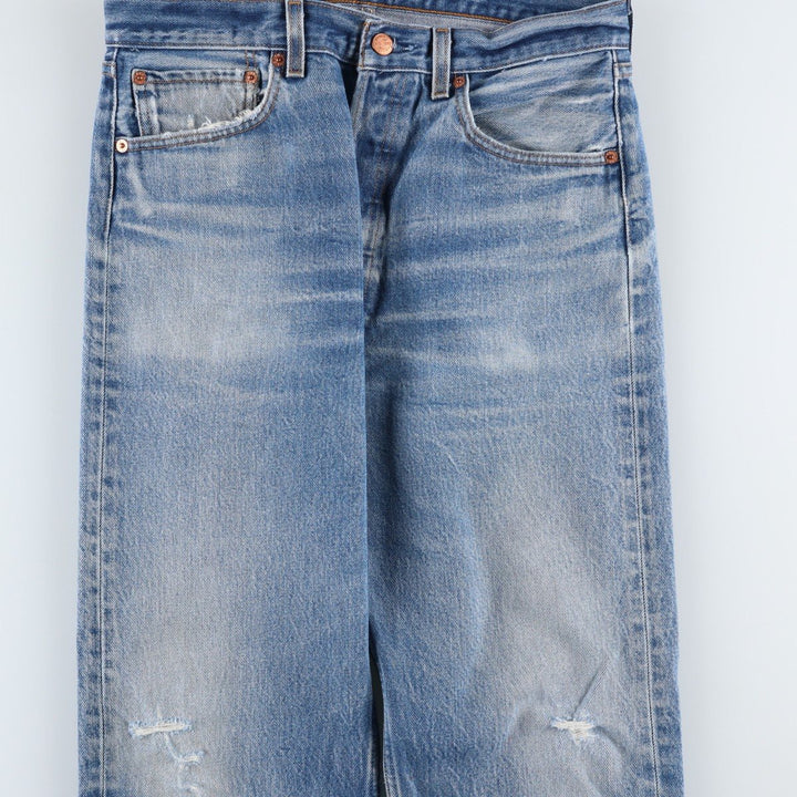 1990'S Levi's 501-0000 Straight Denim Pants, Men's Size W32 (approx.), Vintage cotton blue type Vintage Second Hand