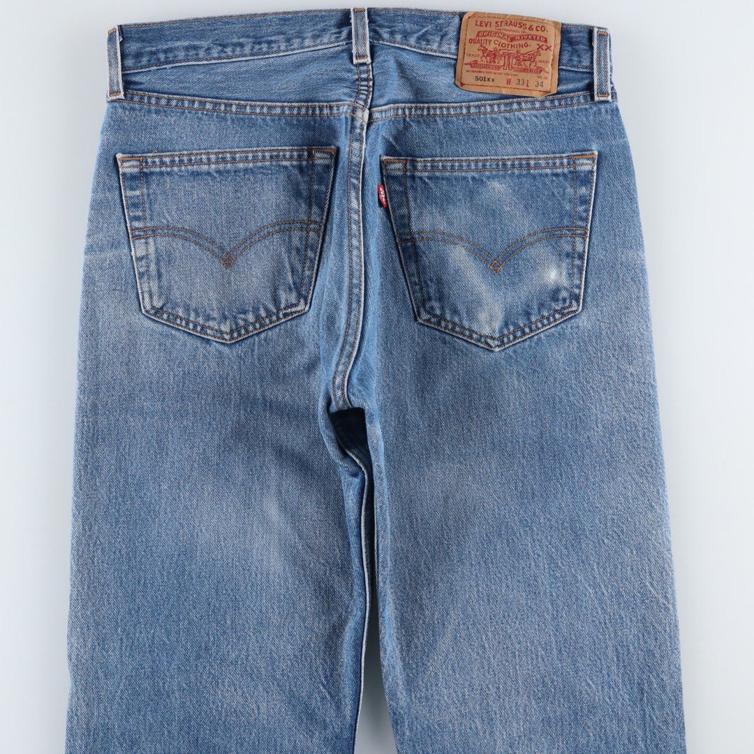 1990'S Levi's 501-0000 Straight Denim Pants, Men's Size W32 (approx.), Vintage cotton blue type Vintage Second Hand