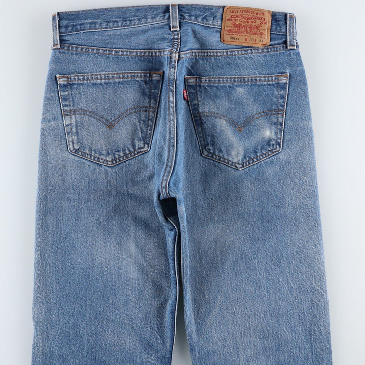 1990'S Levi's 501-0000 Straight Denim Pants, Men's Size W32 (approx.), Vintage cotton blue type Vintage Second Hand