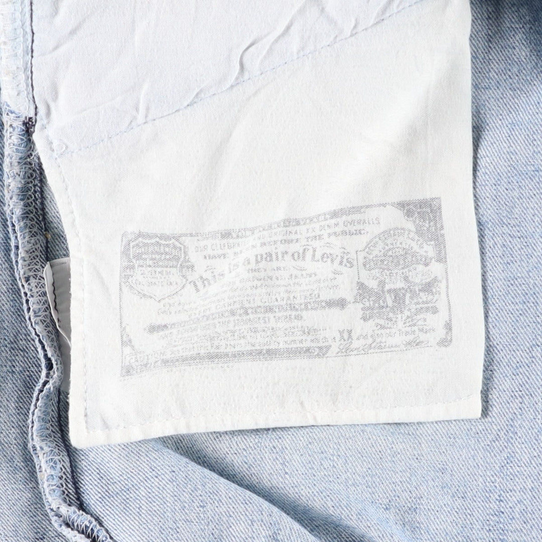 90s-00'S Levi's 501 Straight Denim Pants, Men's W33 (approx.) cotton blue type Vintage Second Hand