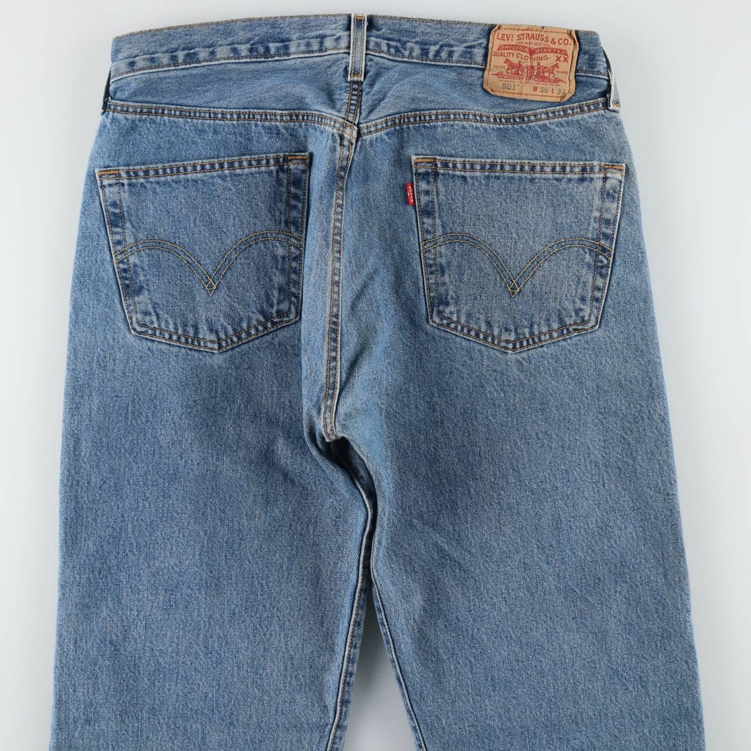 2000'S Levi's 00501-0193 Straight Denim Pants, Men's W36 (approx.) cotton blue type Vintage Second Hand