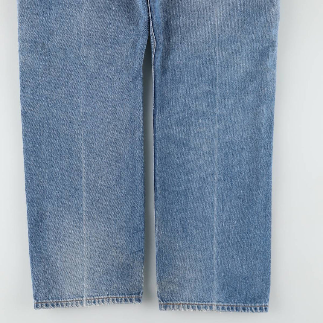 00'S Levi's 501-0115 straight denim pants for men, size w35 cotton blue type Vintage Second Hand