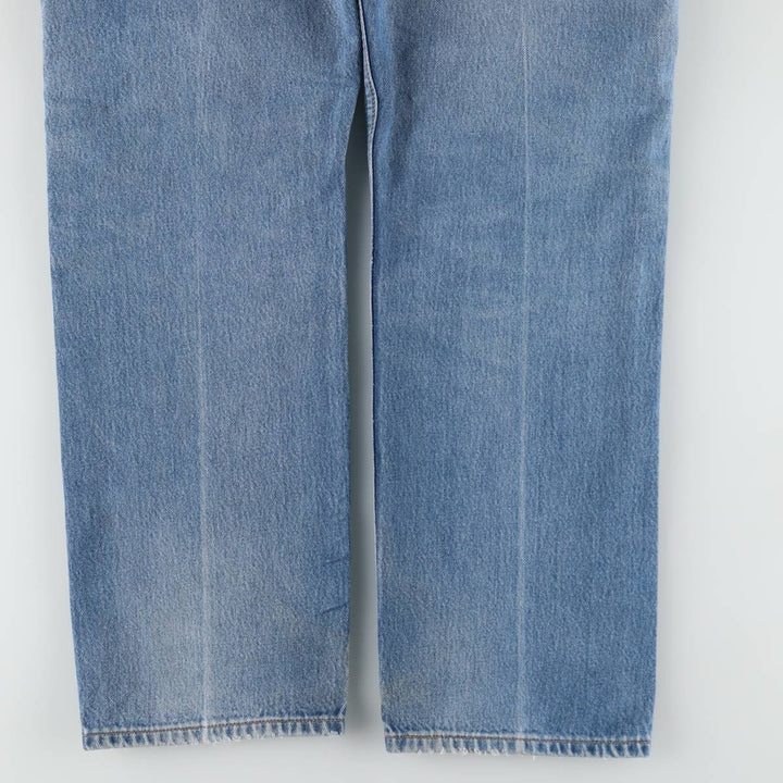 00'S Levi's 501-0115 straight denim pants for men, size w35 cotton blue type Vintage Second Hand