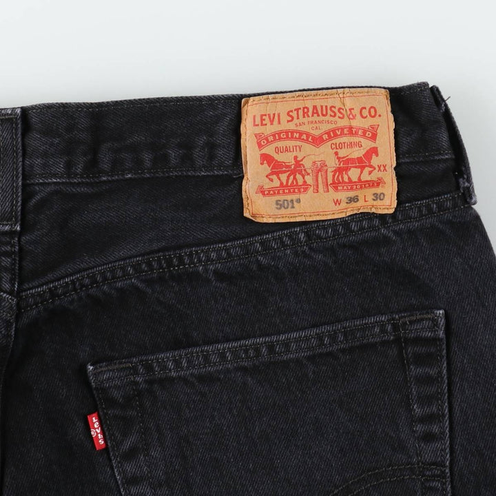 Levi's 501 Black Denim Straight Denim Pants Men's W36 cotton black type Vintage Second Hand