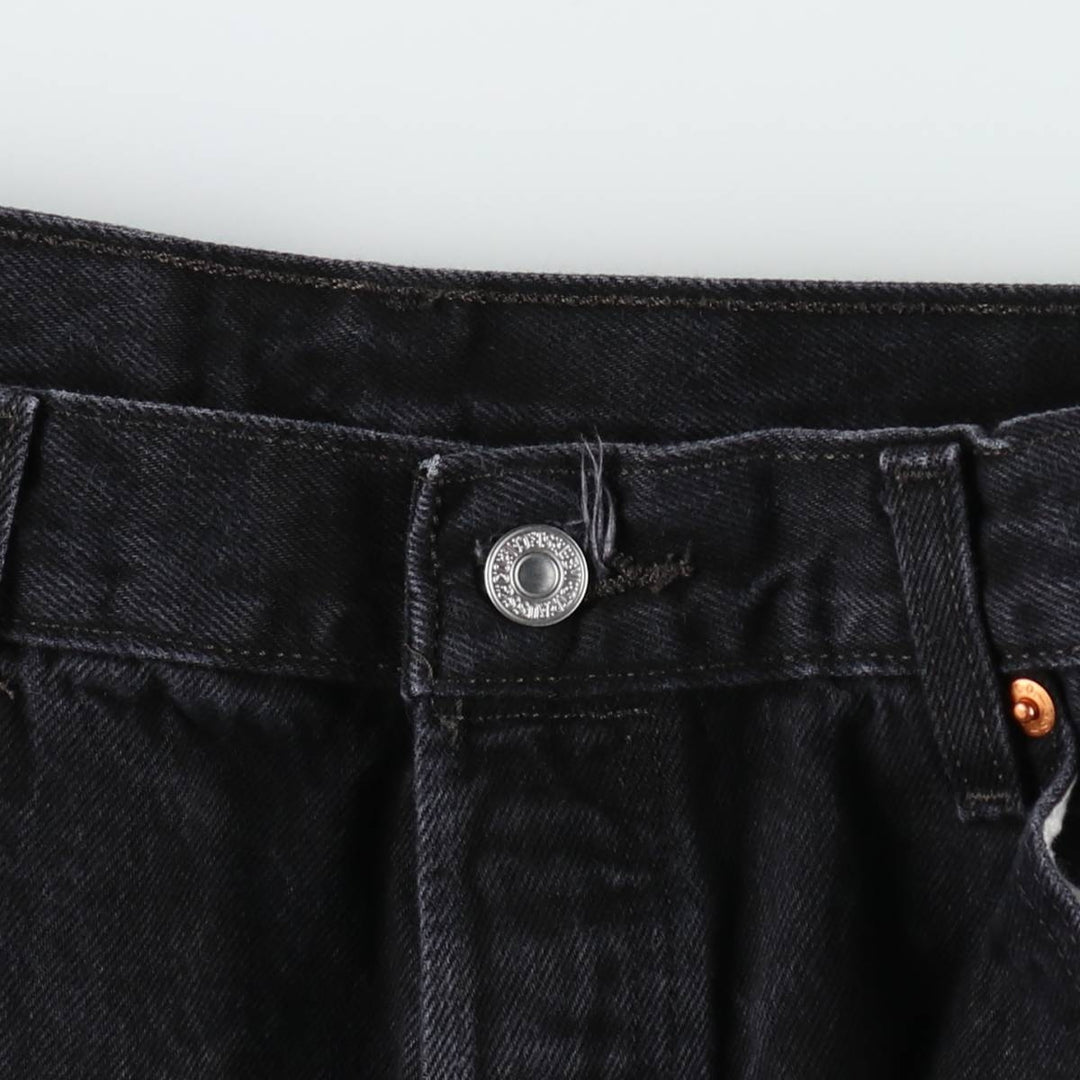 Levi's 501 Black Denim Straight Denim Pants Men's W36 cotton black type Vintage Second Hand